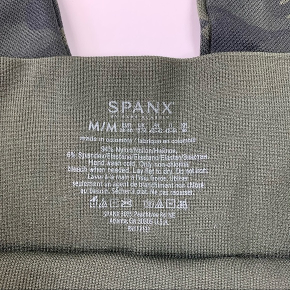 Spanx Look At Me Now Seamless Green Camo Legging - Picture 9 of 9